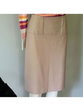Tristan Neutral Color Midi Skirt Size 10